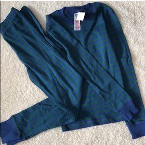 Mini Boden Boys Pajama Set Stripes